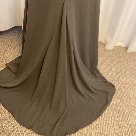 Grey asymmetrical evening gown - Picture 6 of 7